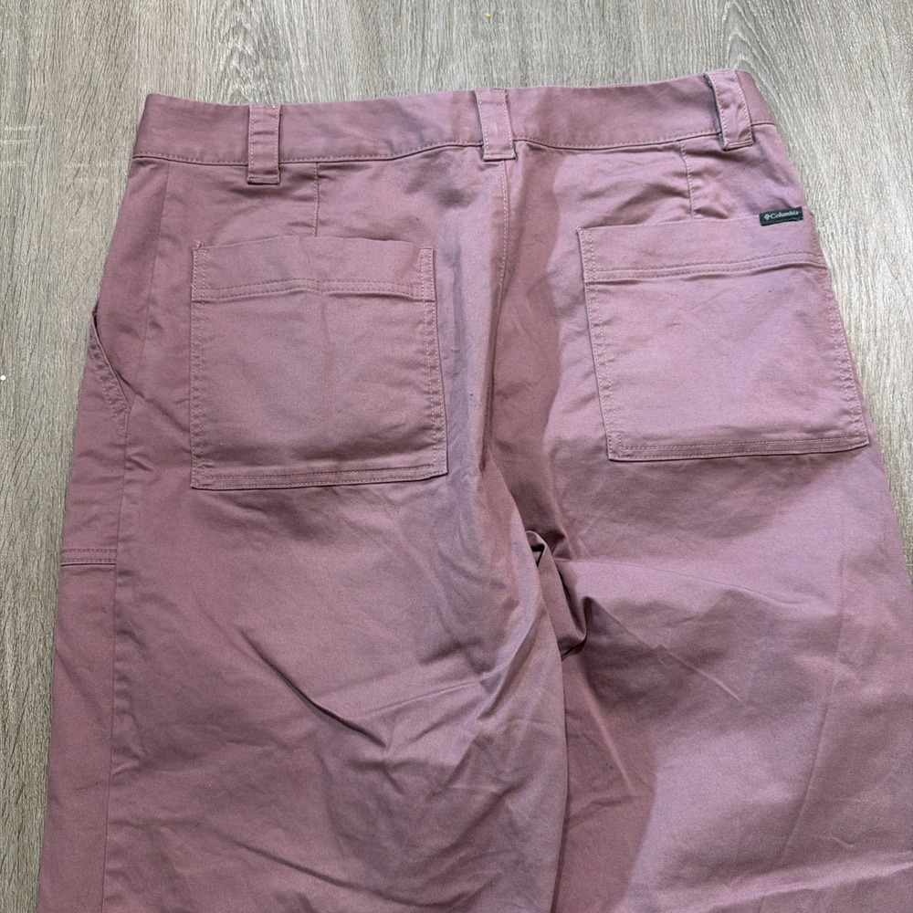 Columbia Holly Hideaway Pants Women's Size 14 Straight Leg Button Up Pink - Picture 8 of 9